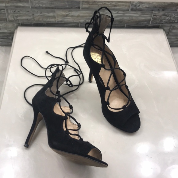 Vince Camuto Sandria Strappy Peep-Toe Heels - Picture 3 of 7